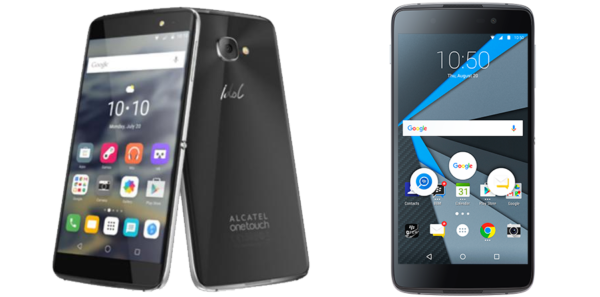(Ambos os aparelhos tem a mesma aparência exceto pela traseira, que no DTEK50 foi refeita com o nome da Blackberry)